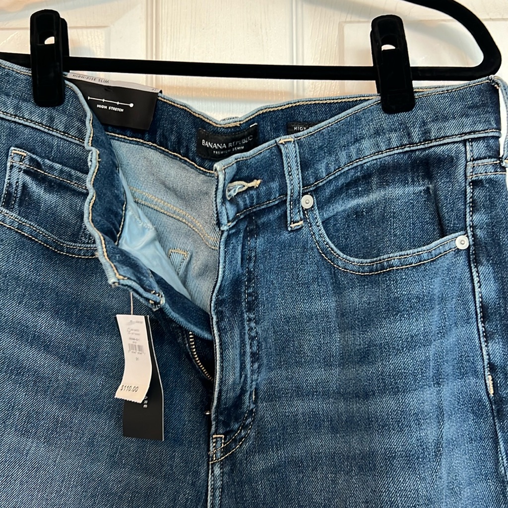 Brand New Tags On Banana Republic Premium Denim Jeans Classic
